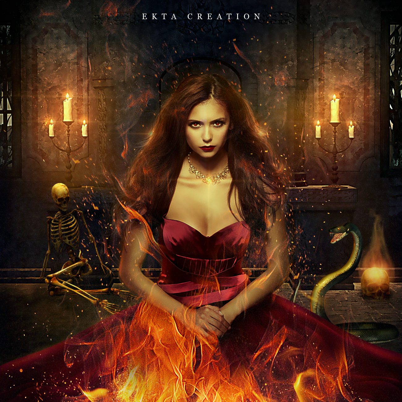 TVD - Dark Elena fan art