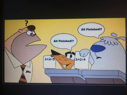 2 Stupid Dogs has Cheated Quiz time (1)