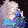 YCH_Bouquet of lilies_(blue)