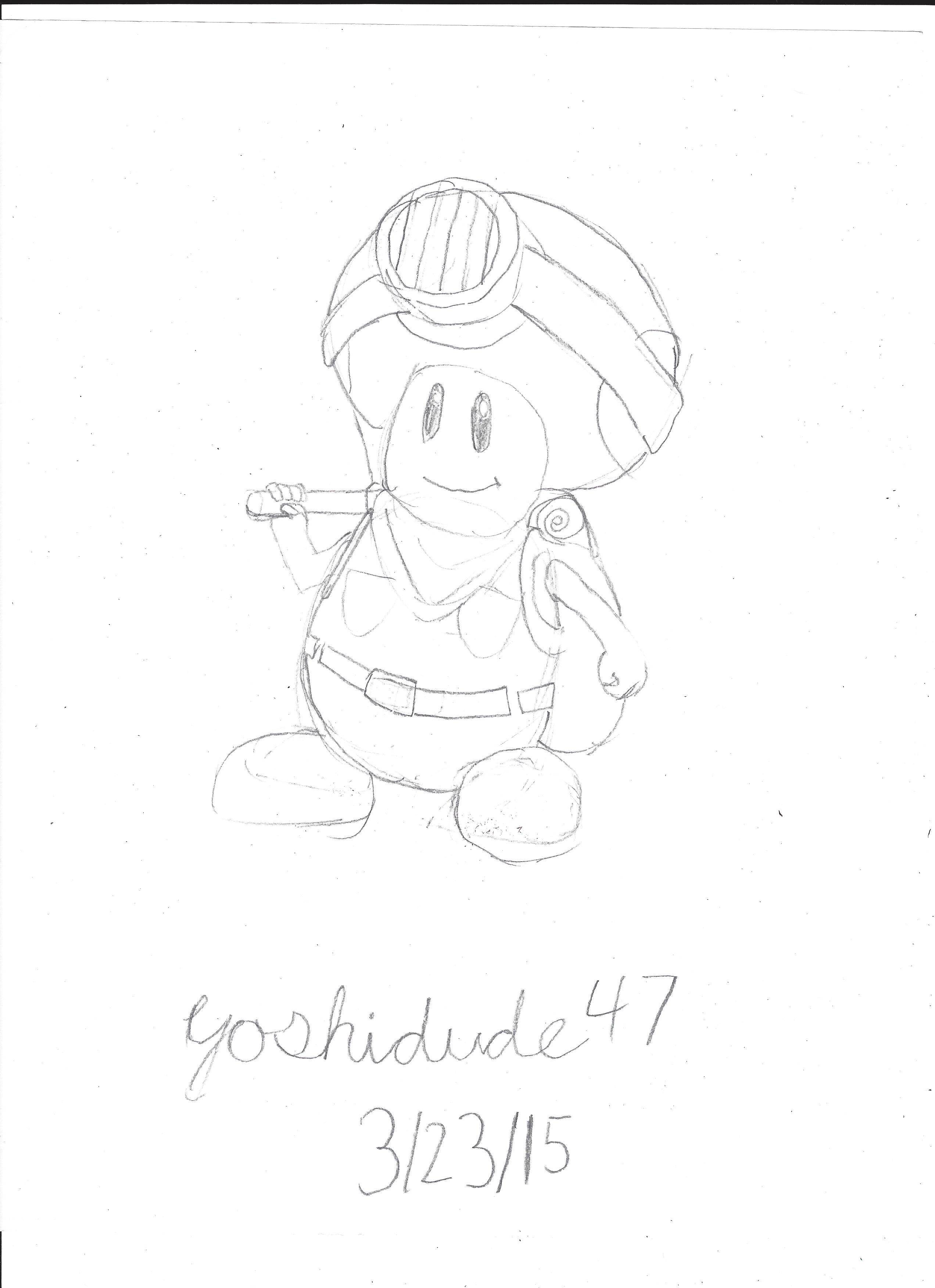 Captain Toad sketch by Yoshidude47 on DeviantArt