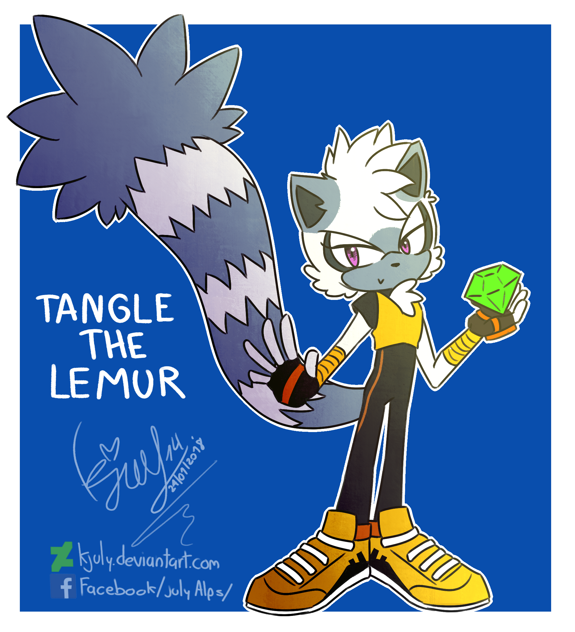 Tangle The Lemur by Kjuly on DeviantArt
