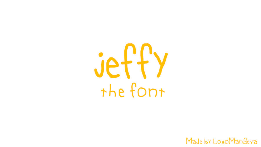 Jeffy Rapper Font Jeffy font by LogoManSeva on DeviantArt