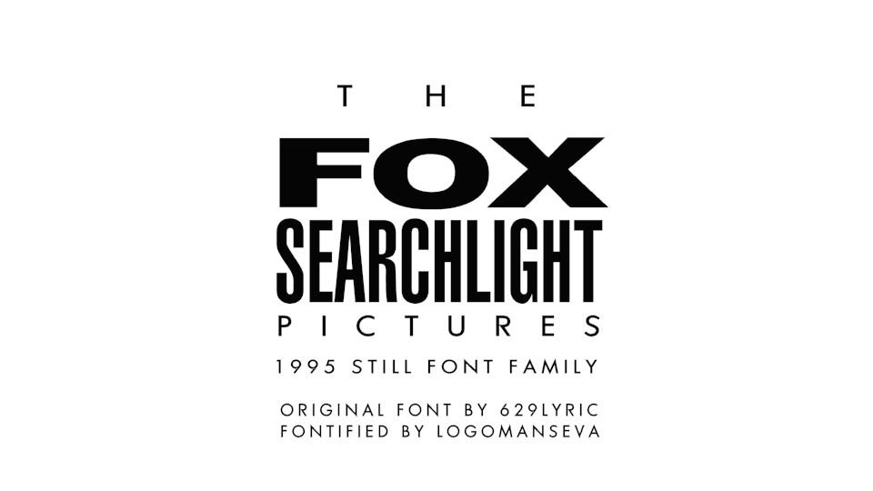 Шрифт Original. 1995 Шрифт. Fox Searchlight pictures font. FSP font.