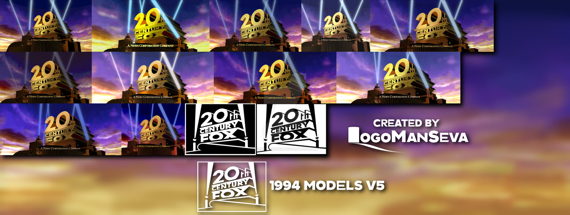 20th Century Fox 1935 Logo Style 1994 (model by iceponey and