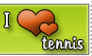 I love tennis stamp
