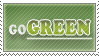 Go green stamp