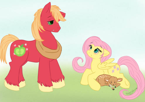 Fluttershy and Big Mac