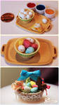 Easter Basket - Speckled Eggs by WaterGleam