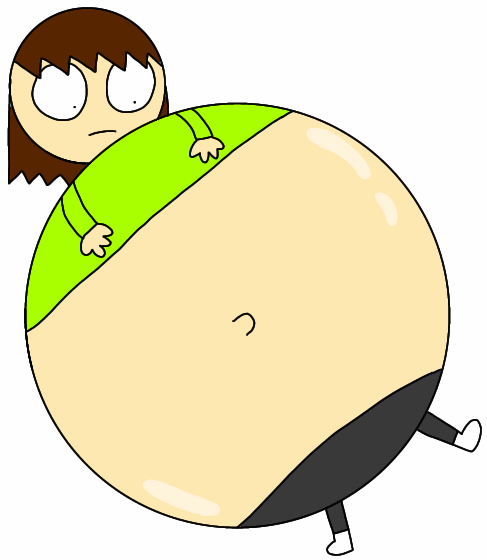 Emma belly inflation by randomguy187 on DeviantArt