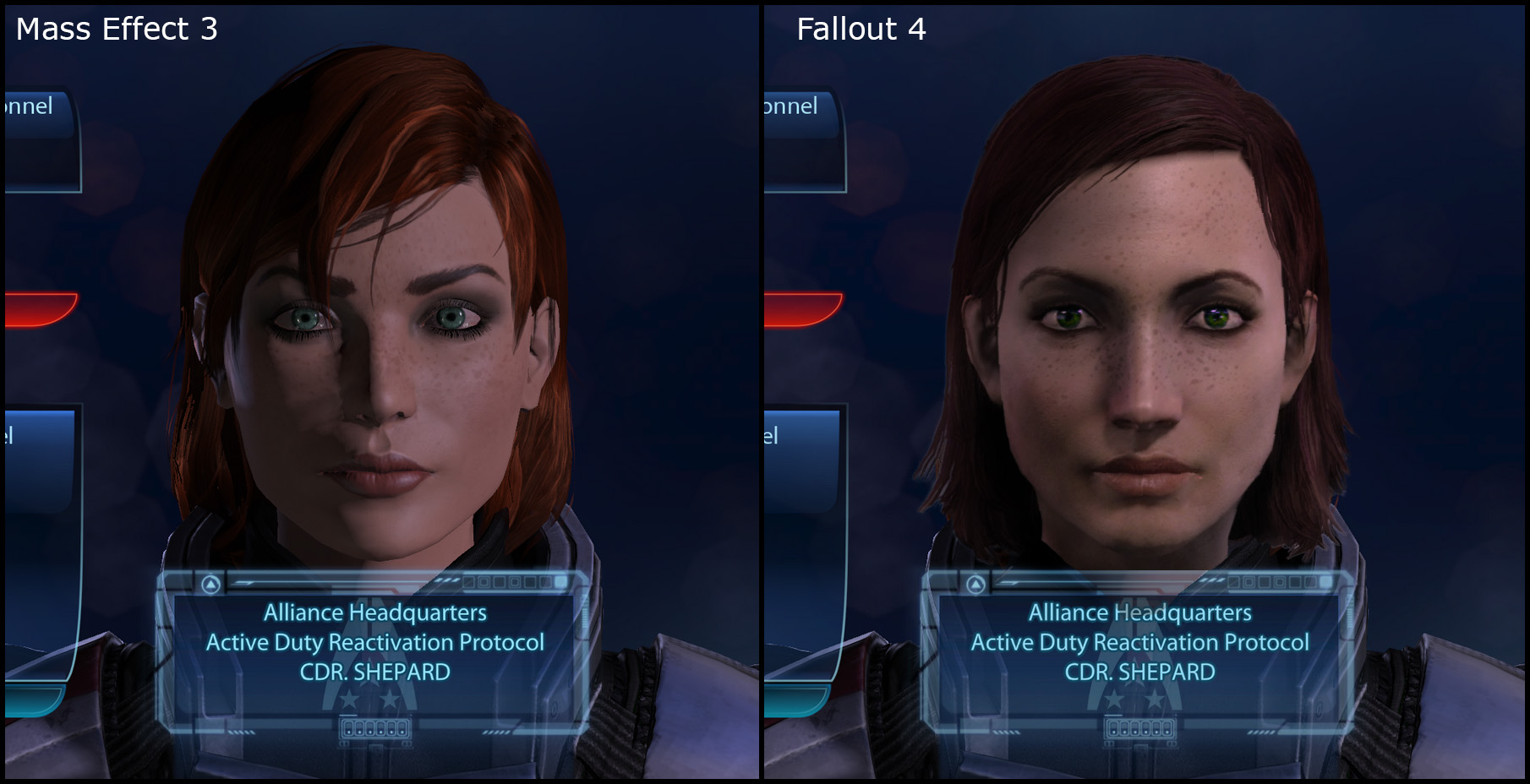 Commander Shepard in Fallout 4