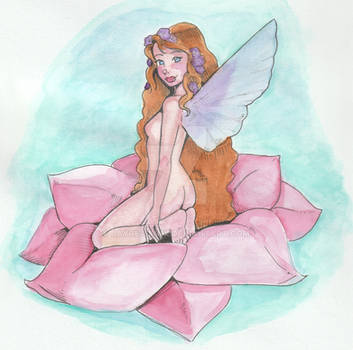 Fairy Book Cover Watercolor