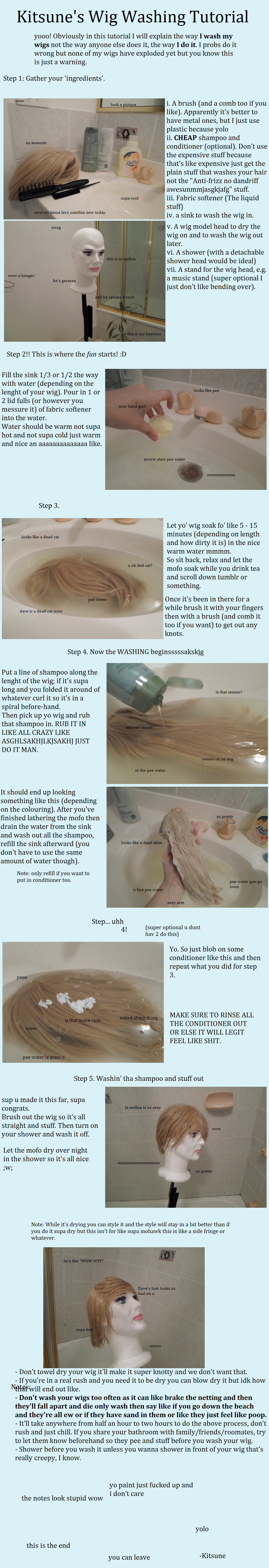 Wig Washing Tutorial