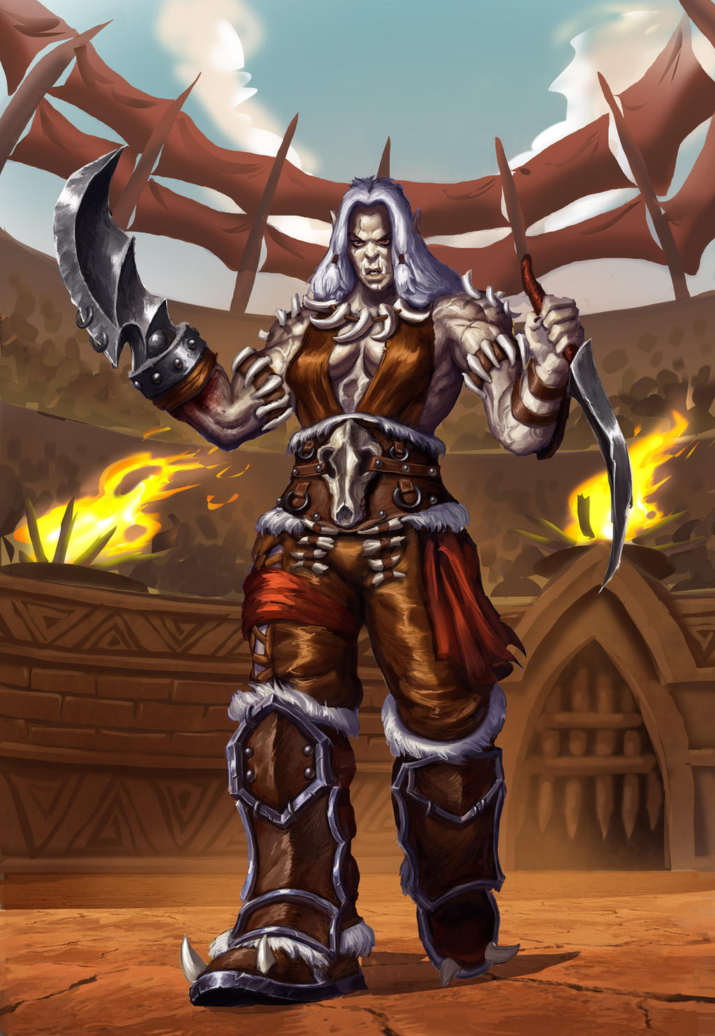 Angwe Orc rogue commission World of Warcraft by Revilgaz on DeviantArt