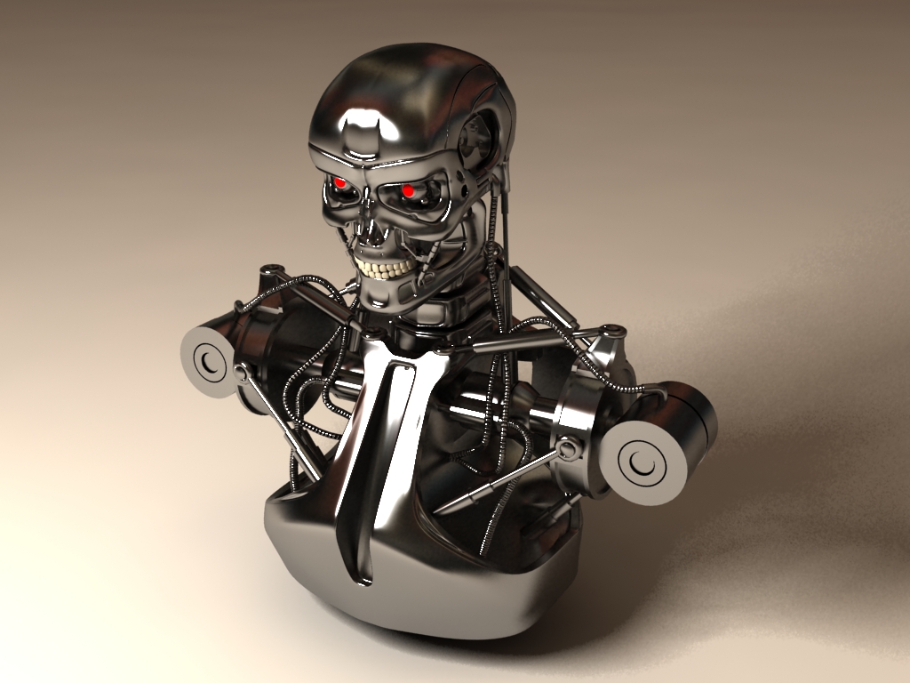 Terminator model in progress by WaskoGM on DeviantArt