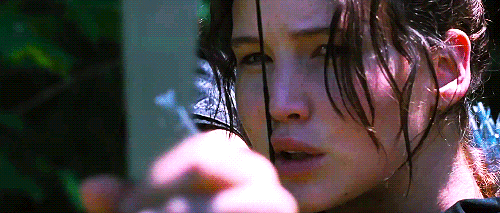 The Hunger Games - Katniss attacks Peeta 1080p animated gif