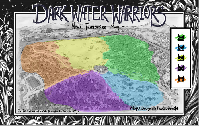 Warrior cats lake territory map