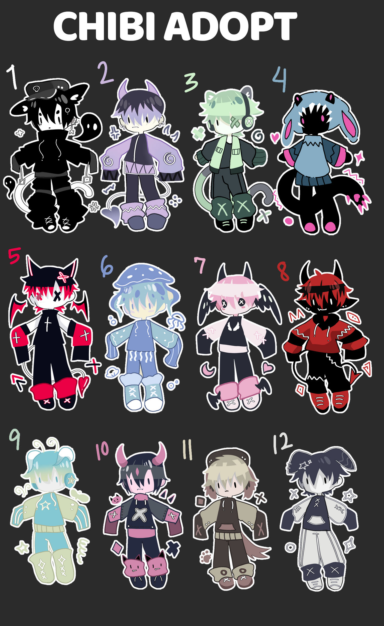 CHIBI ADOPT BATCH by DIJIART88 on DeviantArt