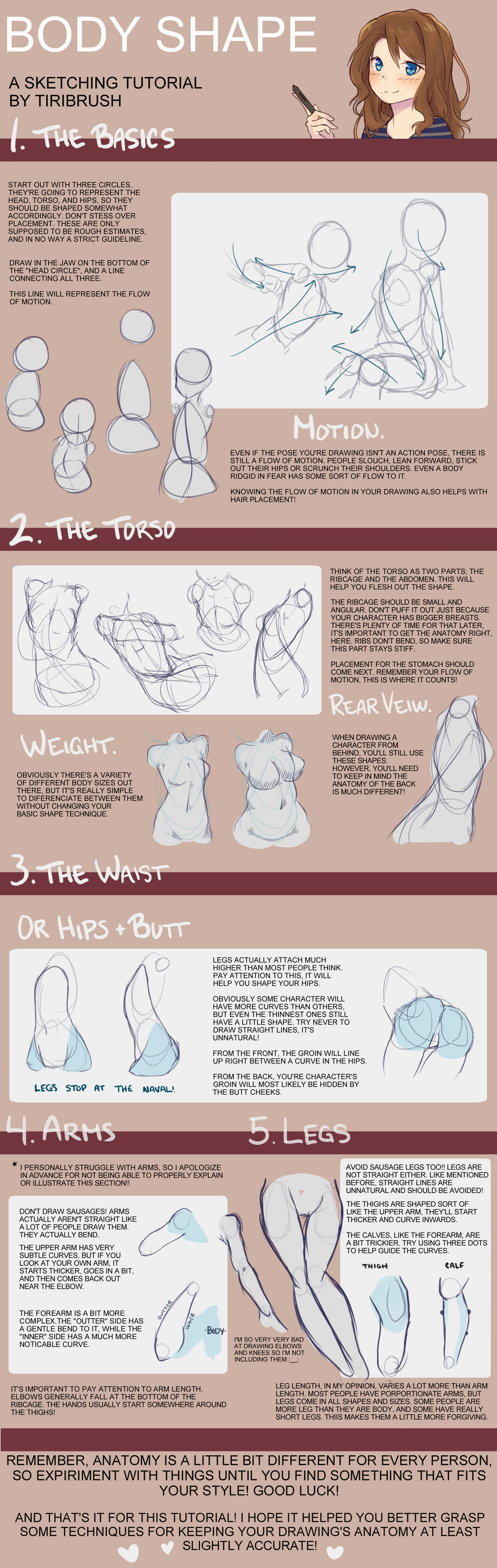 Drawing Body Transformation Body Shape Tutorial by Tiribrush on DeviantArt