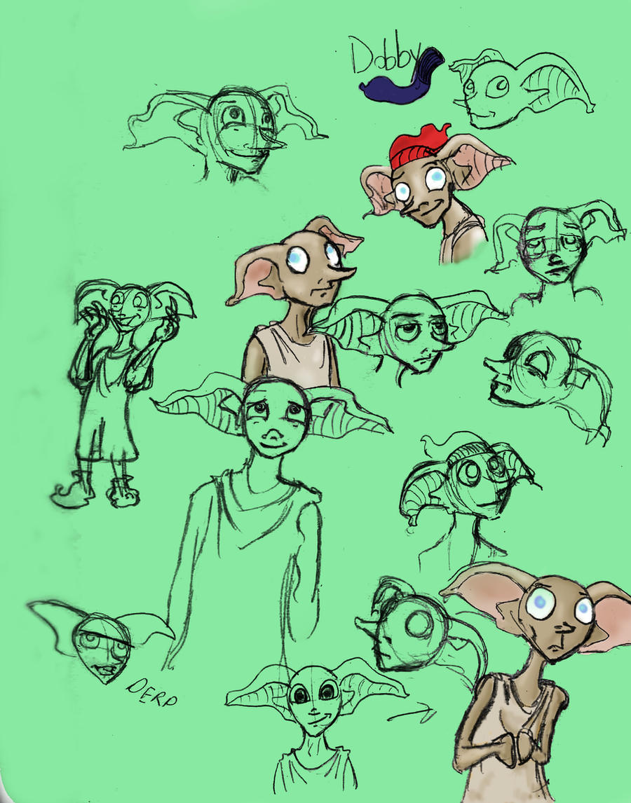 Dobby Graphs Dobby Sketches by KingofInferi on DeviantArt