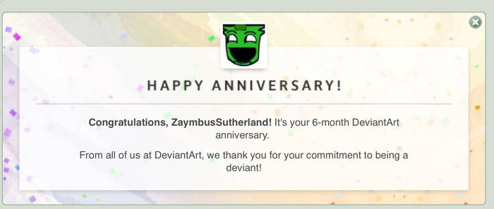 Happy Anniversary?!! To me? AWESOME.