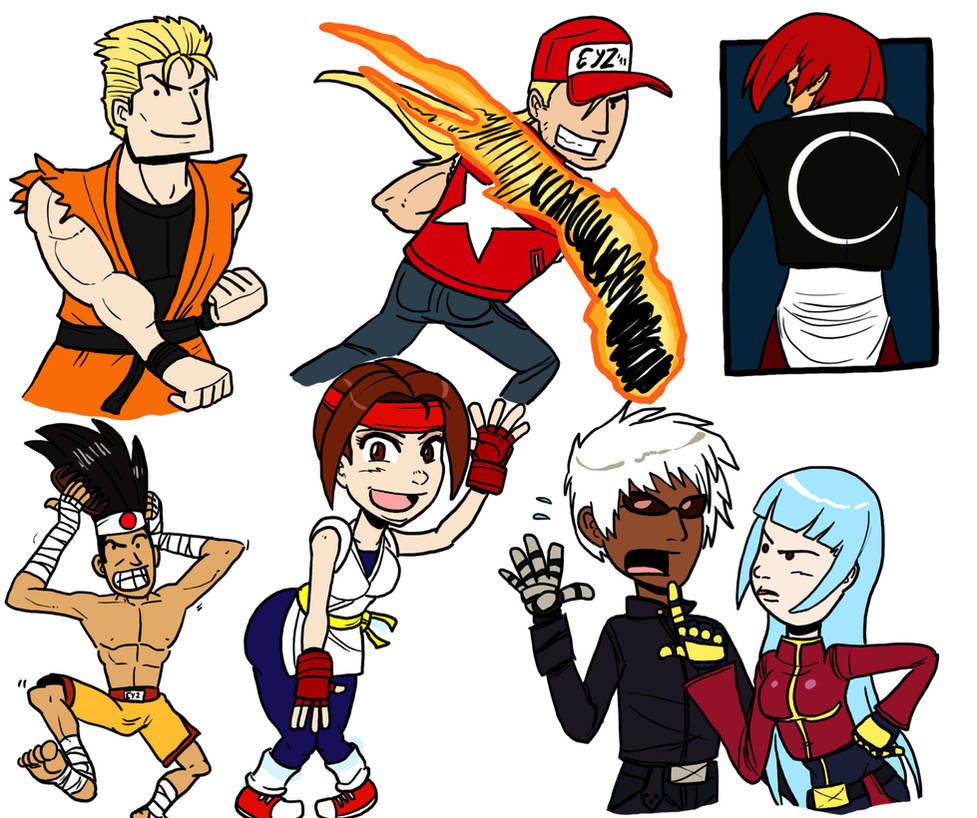 KOF-doodles01 by theEyZmaster on DeviantArt