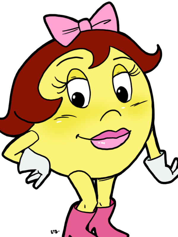 Pac-Man - Ms. Pac-Man 02 by theEyZmaster on DeviantArt