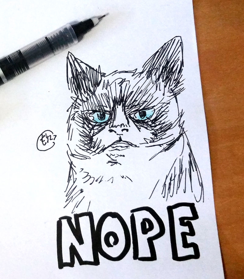 Grumpy Cat Rip Deviantart Dsc 2016-07-14 Grumpy Cat by theEyZmaster on DeviantArt