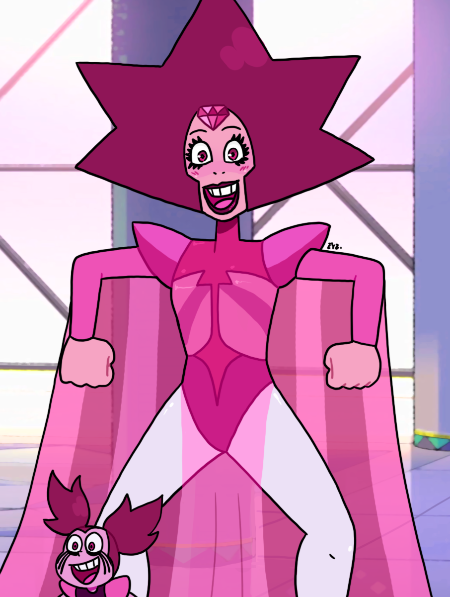 Pink and 2025 white diamond
