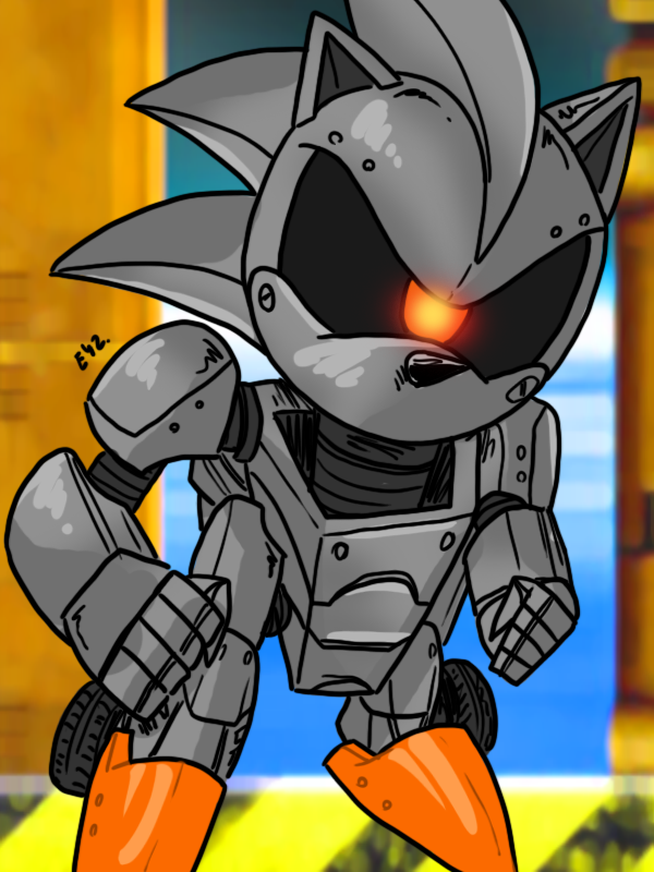 Image of mecha sonic mk1