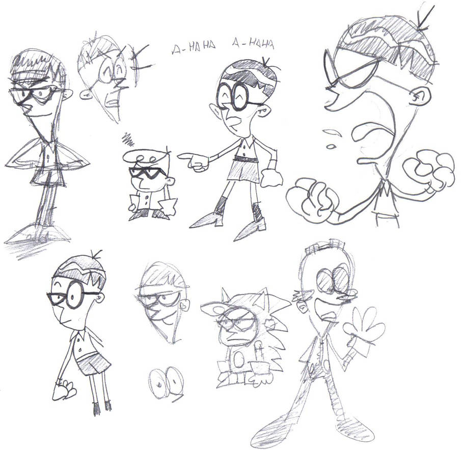 Mandark sketch by theEyZmaster on DeviantArt
