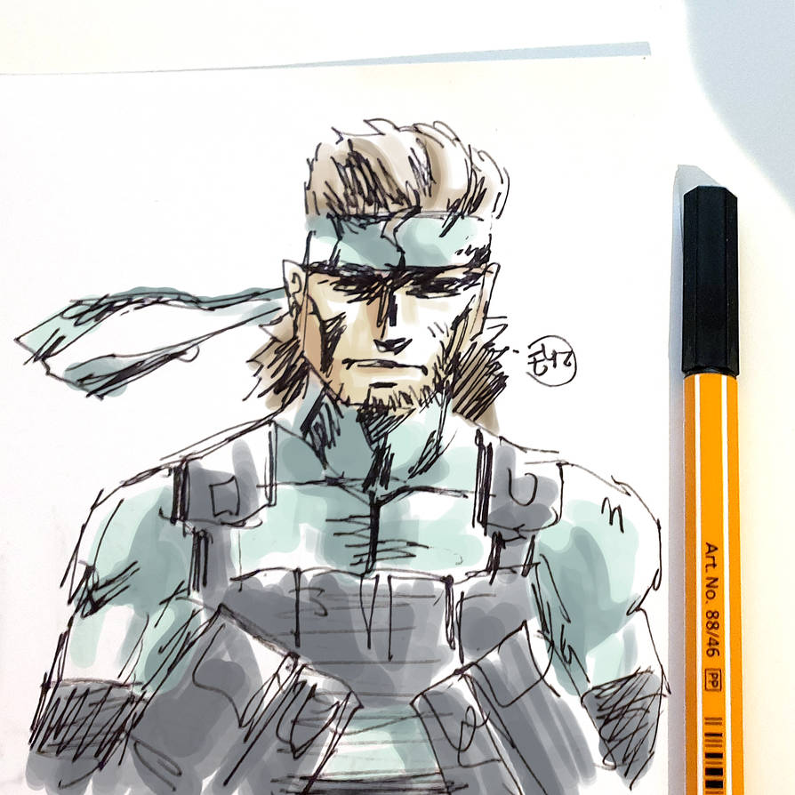 DSC 2024-01-08 Solid Snake by theEyZmaster on DeviantArt