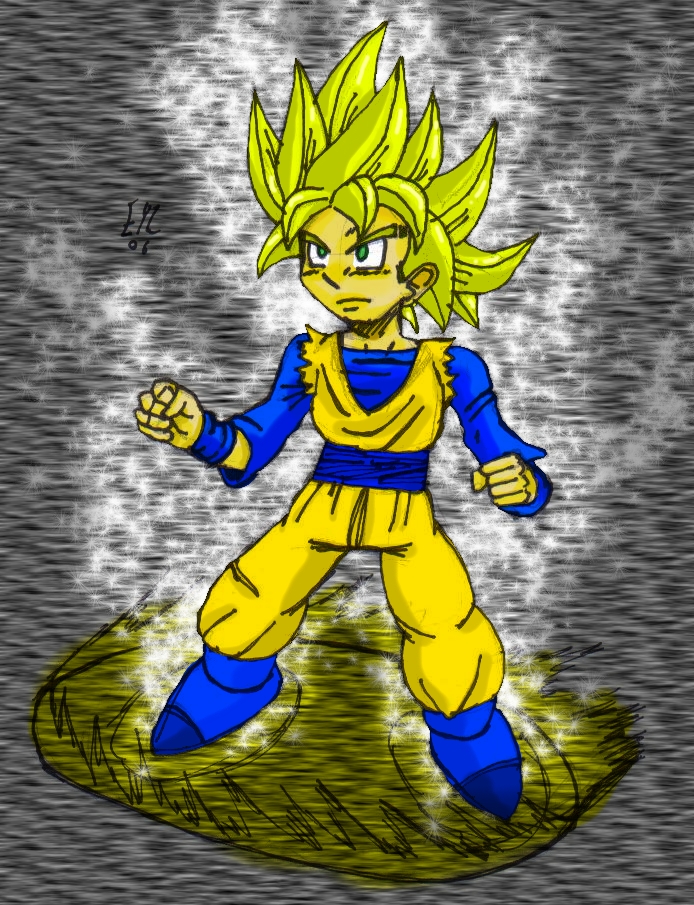SSJ GOKU POWAAA by theEyZmaster on DeviantArt