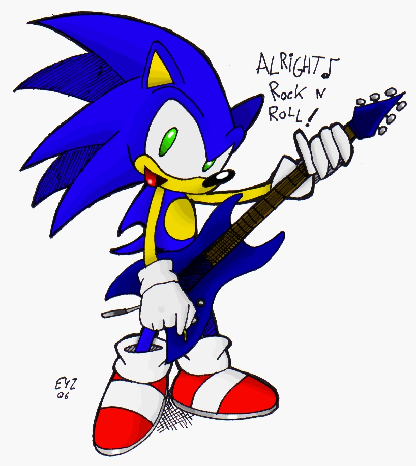Sonic Rocker Sonic ROCKS by theEyZmaster on DeviantArt