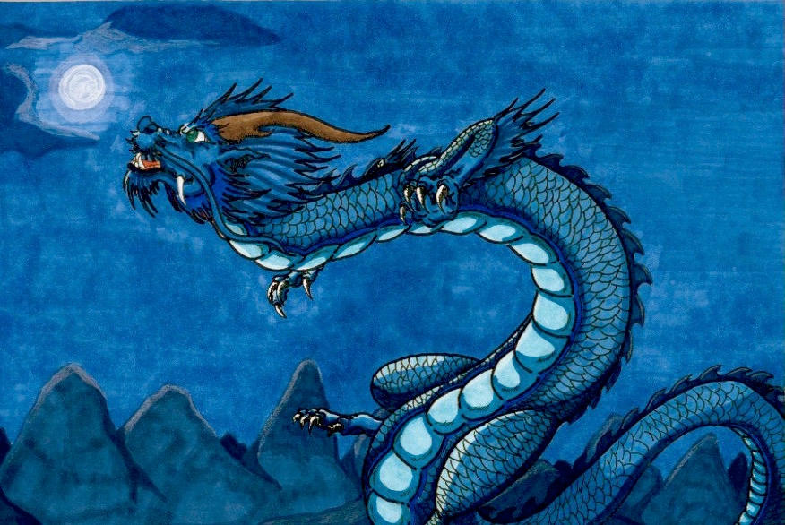 The Azure Dragon Of The East by Akitawolfmon on DeviantArt