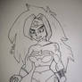 Wonder woman estilo dragn ball z 