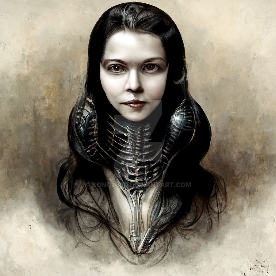 Beautiful Portrait Of A Woman - H.R. Giger by sono2000 on DeviantArt