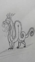 Chinese dragon sketch
