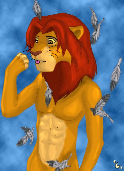 Simba Anthropomorphized Simba Anthro by burntumber on DeviantArt