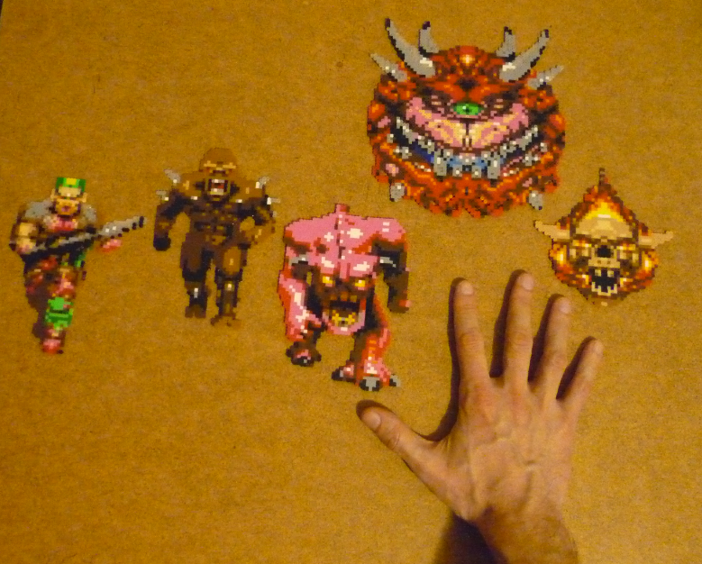 DOOM Mini Perler collection