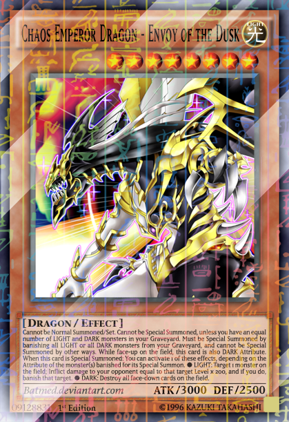 yugioh chaos emperor dragon deck - - Envoy of The End DPKB-EN016 1st Edition Ultimate Rare A single individual card from the Yu Chaos Emperor Dragon - Envoy