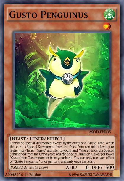 gusto yugioh cards Deck Gusto King of the Valley