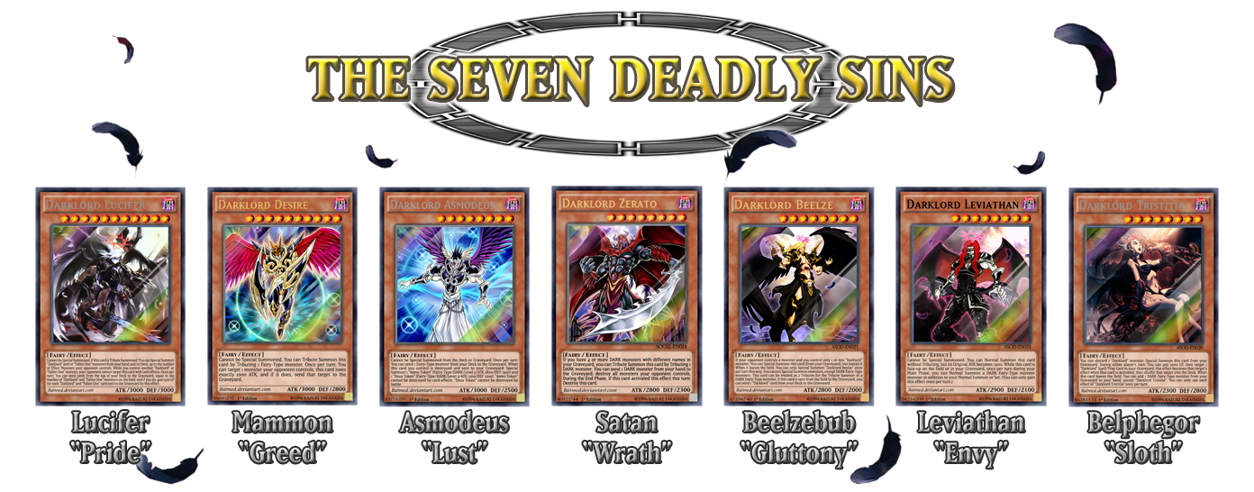 yugioh seven sins deck Complete Custom for Yu-Gi-Oh! 5D's I made a "Pot Of"