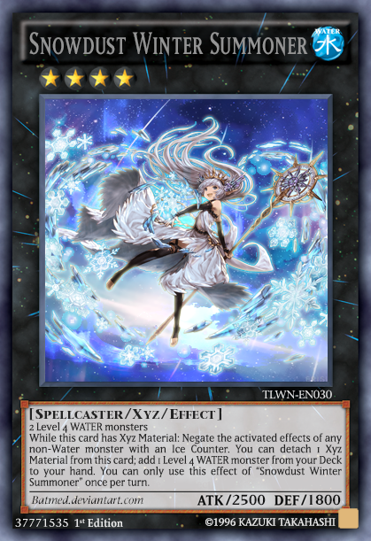 snow deck yugioh CardFrame Box 60 - Frozen Design Snowdust Winter Summoner by BatMed