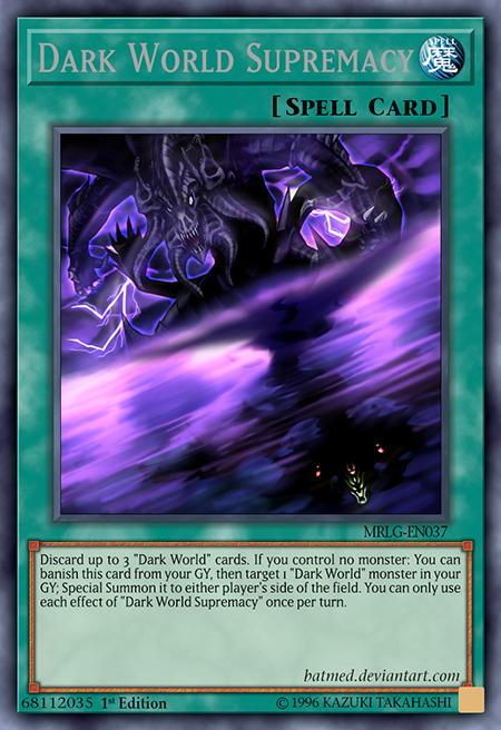 yugioh dark world support cards Yu-Gi-Oh! TCG: Structure Deck : Toys & Games Mint / near mint condition trading card Yugioh - Dark World Duels