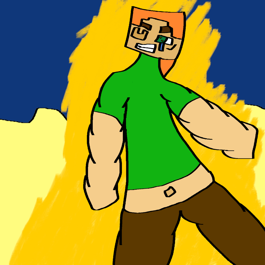 Minecraft Alex, but buff (SFW version) by KristenStuffs on DeviantArt