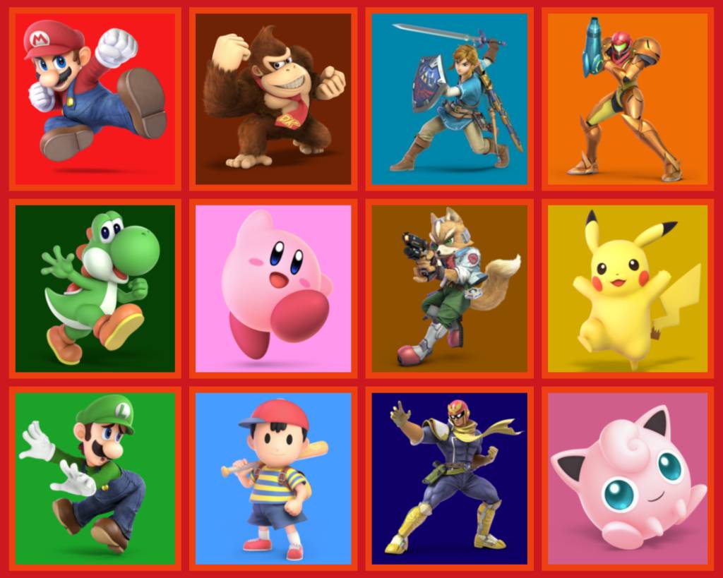 64 Deviantart Super Smash Bros. 64 Character Collage by yalleon on DeviantArt