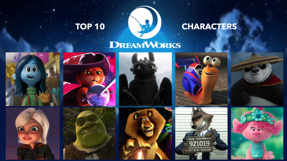 My Top 10 Favorite DreamWorks Characters Pt 1 by JalynR0128 on DeviantArt