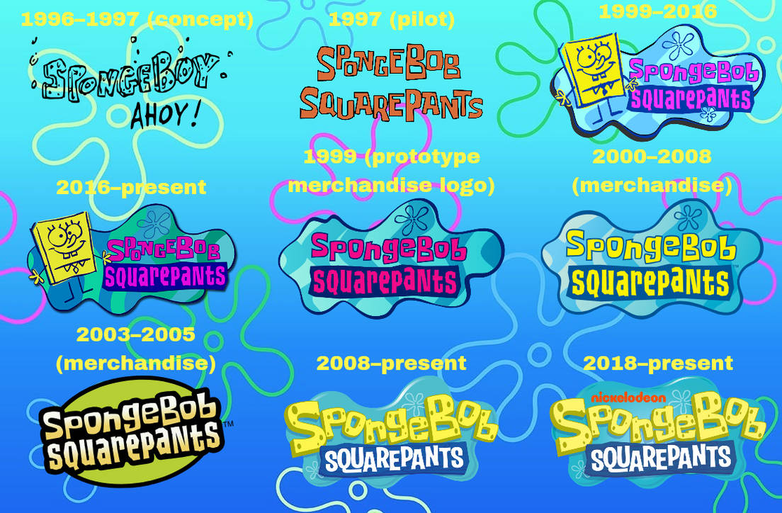 Spongebob Mutating SpongeBob SquarePants Evolution Logos by JalynR0128 on DeviantArt