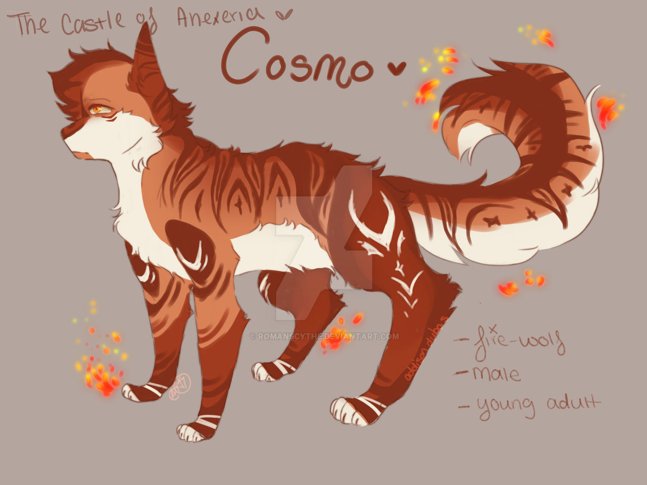 Cosmo Reference Cosmo ref sheet updated by RomanScythe on DeviantArt