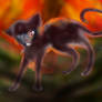 Ashfur in flames